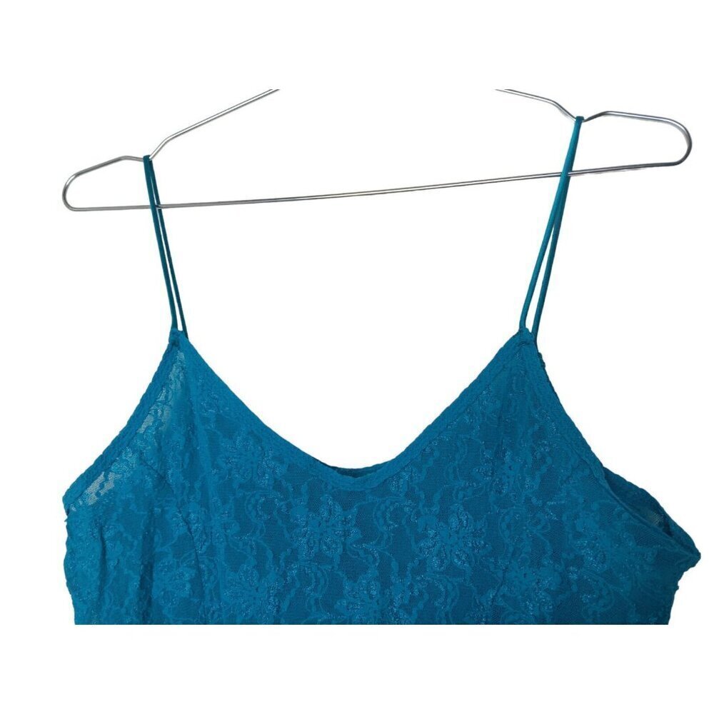 Vintage Victoria’s Secret Gold Label Blue Lace Dress M Floral USA Y2K - Picture 6 of 12